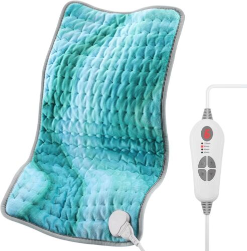 New Heating Pad 6 Fast Heating Level Auto-Off Moist Dry Heat Options 12"x24" - Picture 4 of 28