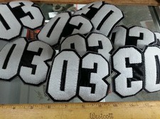 Qty 10X TEN LOT new 03 embroidered patches MATERIAL JACKET,HAT, MULTI USE BADGES