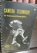 Camera Technique Professional Photographer Kodak Data Book 1952