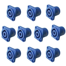 10Pcs Audio professional speakon 4 Pole socket female panel chassis mount Neutri