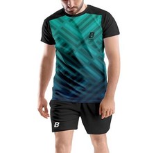 Printed Super Net Comfortable T shirt Shorts Set for Sports Gym