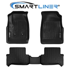 SMARTLINER Custom Fit Floor Mats 2 Row 2015-2022 Colorado Canyon Extended Cab