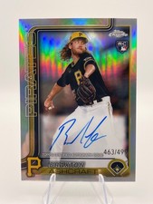 2025 Update Chrome Braxton Ashcraft Refractor Rookie On Card Auto /499 (RC). rookie card picture