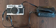 Minolta Minoltina-S Rangefinder Rokkor QF 1:1.8 f 40mm Leather Case Untested