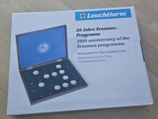 LEUCHTTURM Münzkassette VOLTERRA UNO 23 x 2 Euro Erasmus 2022 in Kapseln -- NEU 