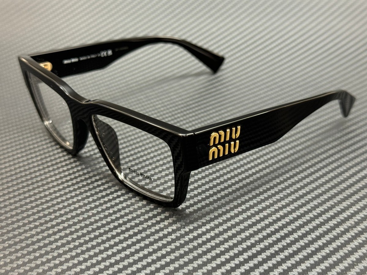 MIU MIU MU 02XV 1AB1O1 Black Women's 54 mm Eyeglasses | eBay