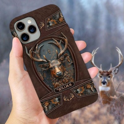 Personalized Stunning Deer Hunting Custom Name Phone Case iPhone Samsung Case