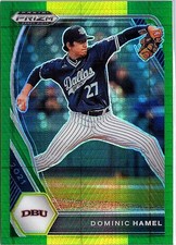 2021 Panini Prizm Draft Picks #PDP81 Dominic Hamel Hyper Green & Yellow Prizm