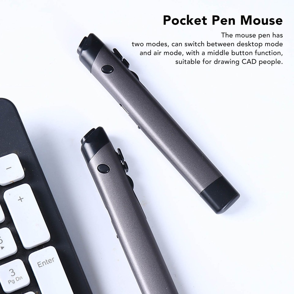 Pocket Pen Mouse 1200 DPI 2 Modes Ergonomic Mouse Pen For Laptop For ...