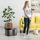 Spin Mop & Bucket Set 61in Telescopic Handle, 3 Mop Heads, Replacement Pads — photo 7