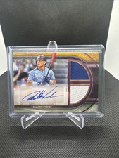 2025 Topps Museum Collection Daulton Varsho #SPDRA-DV Game Used Patch Auto /75