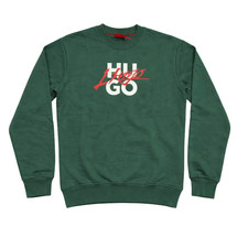 Mens Sweatshirt HUGO BOSS Long Sleeve pullover HUGO Logo S-2XL | Clearance
