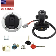 Ignition Switch Fuel Gas Cap Seat Lock Keys For Suzuki GSXR 600 750 1000 05-18 