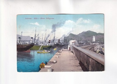 F6124) Postcard  PALERMO - Molo und MONTE PELLEGRINO - Schiffe