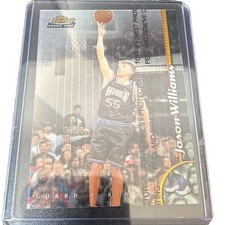 Topps Finest Rookie Jason Williams #120 Sacramento Kings Basketball Trading Card. rookie card picture