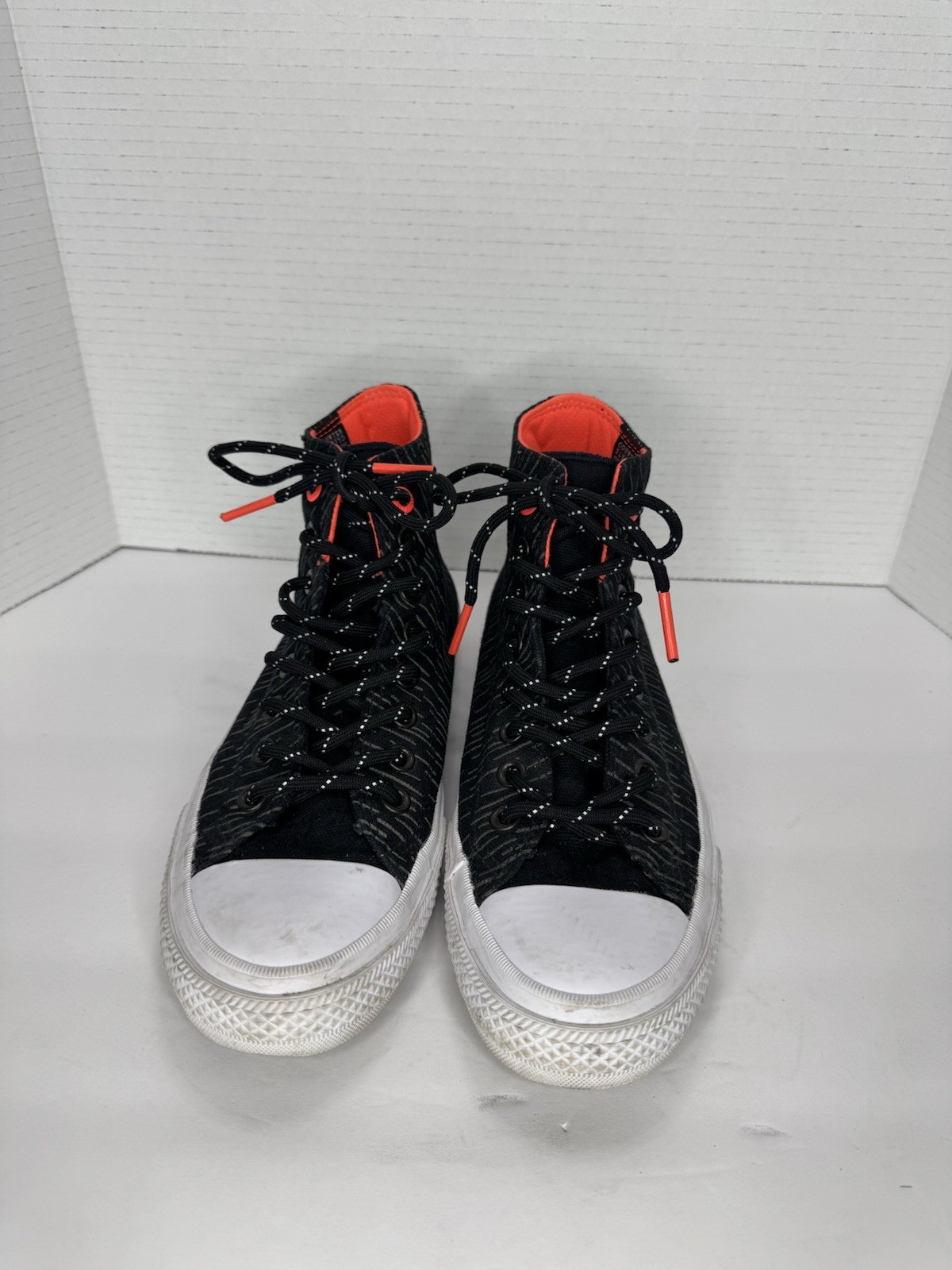 Converse Chuck Taylor All Star II Hi Shield Mens Size 7.5 Black Reflective Lava Sneakers-image