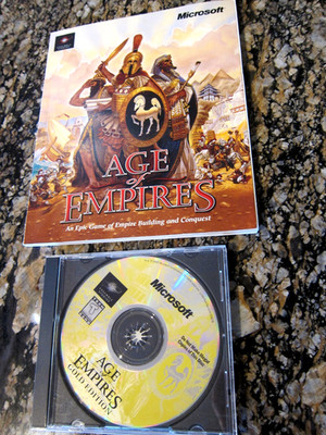 Microsoft Age of Empires Gold Edition 1999 CD-ROM Windows 95 99 Disc/Hülle/Handbuch
