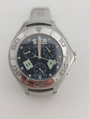 Vintage Tissot S462/562 Chrono Quarz Herrenuhr Chronograph (Batterie) 42mm