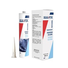 Seal/Fix Aquarium Silicone Sealant - Clear - 100 Fish-Safe Silicone for Fres...