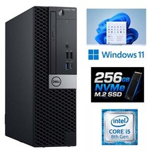 Dell OptiPlex 7060 SFF Desktop PC i5-8500 16GB Ram 256GB NVMe SSD WiFi Win 11 Pr