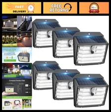 6 Pack Solar Motion Sensor Lights - Ultra Bright Waterproof Security Wall Lights