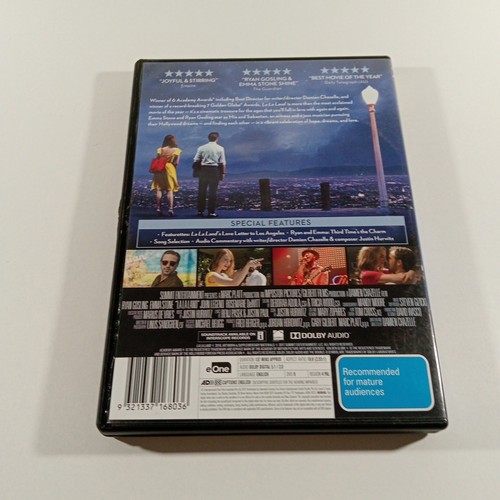 La La Land DVD Region 4 PAL Movie Ryan Gosling Emma Stone - Picture 2 of 7