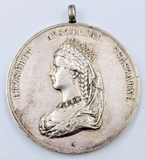 Silbermedaille, Krönung in Budapest 1867 Elisabeth Haus Habsburg, Ungarn
