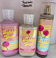 3x Bath Body Works BUBBLE GUM POP Body Wash  Body Lotion  Fine Fragrance Mist