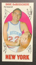 1969 TOPPS BASKETBALL #85 DAVE DeBUSSCHERE, NM (NEW YORK KNICKS) ROOKIE CARD,HOF. rookie card picture