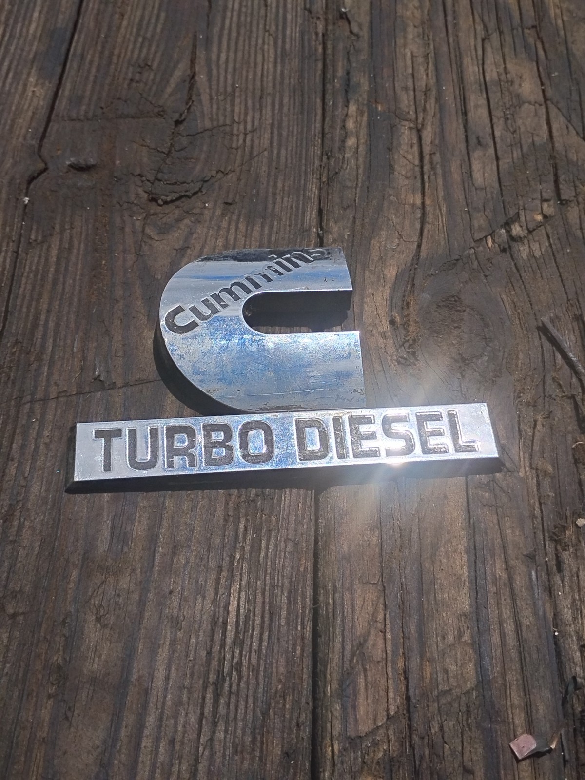 2006-2012 DODGE RAM CUMMINS TURBO DIESEL FENDER EMBLEM 55078116AA OEM USED