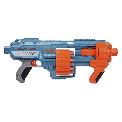 Nerf Elite 2.0 Shockwave RD-15 Blaster, 30 Nerf Darts, 15-Dart Rotationstrommel,