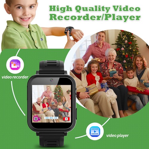 Smartwatch für Kinder 4-12 Jahre Jungen Mädchen, Smartwatch, Aluminiumgehäuse mit rosa... - Bild 4 von 8