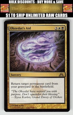 Magic_the_gathering Dragon's Maze #89 Obzedat's Aid