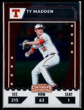 2021 Panini Elite Extra Edition #CTO-TY Ty Madden College Tickets Optic