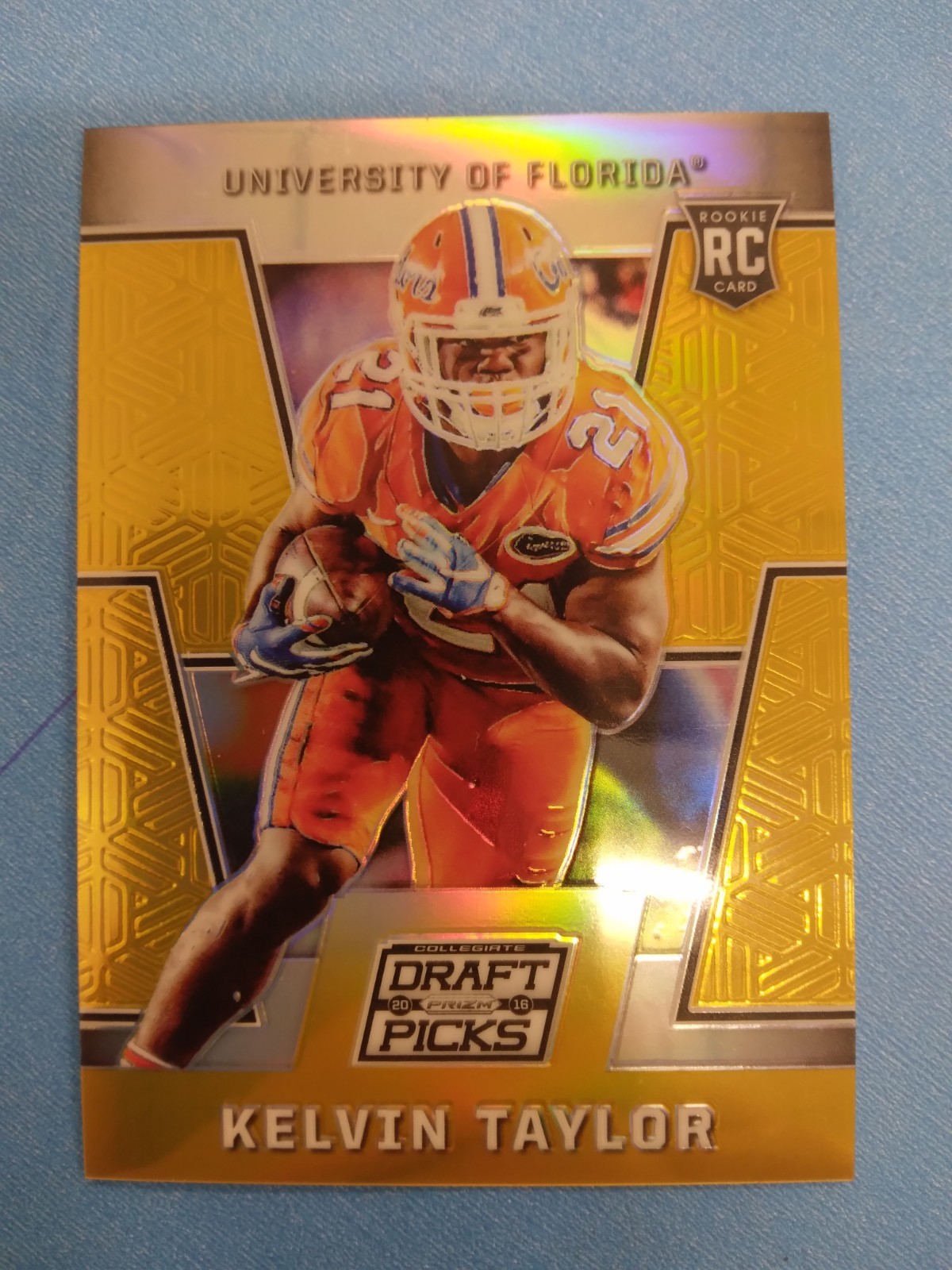 Kelvin Taylor Panini Prizm Collegiate Draft Picks #144 Gold