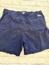 Columbia PFG Men  s XL Navy Blue Omni-Shade Quick Dry Swim Trunks, EUC