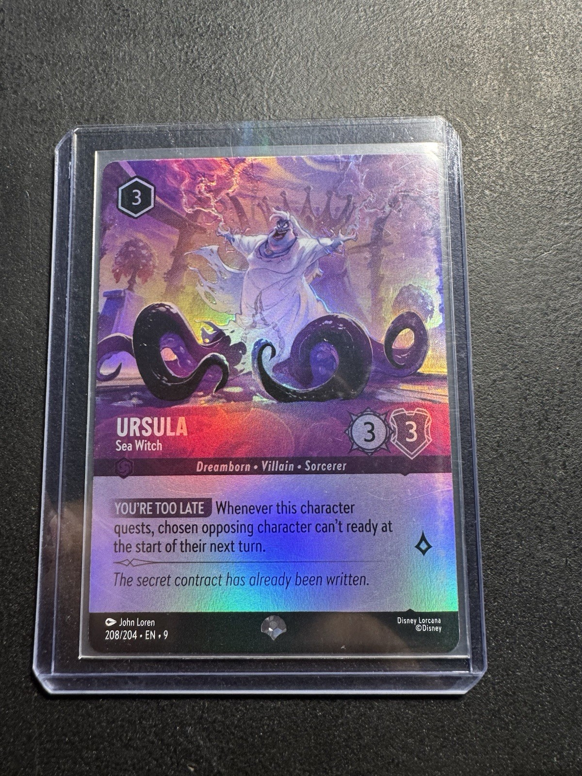 Ursula Sea Witch Epic Alternate Art Fabled Disney Lorcana 208/204 NM+