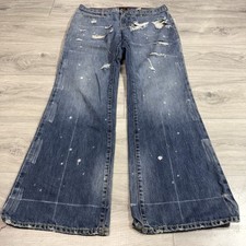 Vtg Y2k Von Dutch Flare Jeans 34x31 Rare