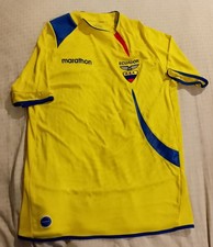 ECUADOR National Team Marathon Soccer JERSEY Yellow XL
