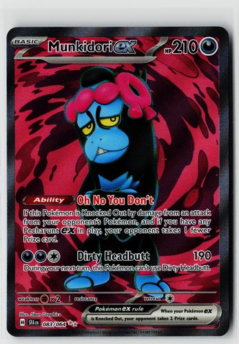 Pokemon SV: Shrouded Fable #083/064 Munkidori ex Ultra Rare, Holo