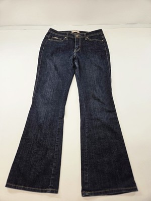Lee Mid Rise Bootcut Jeans Womens 10 Dark Wash Stretch Denim Pants