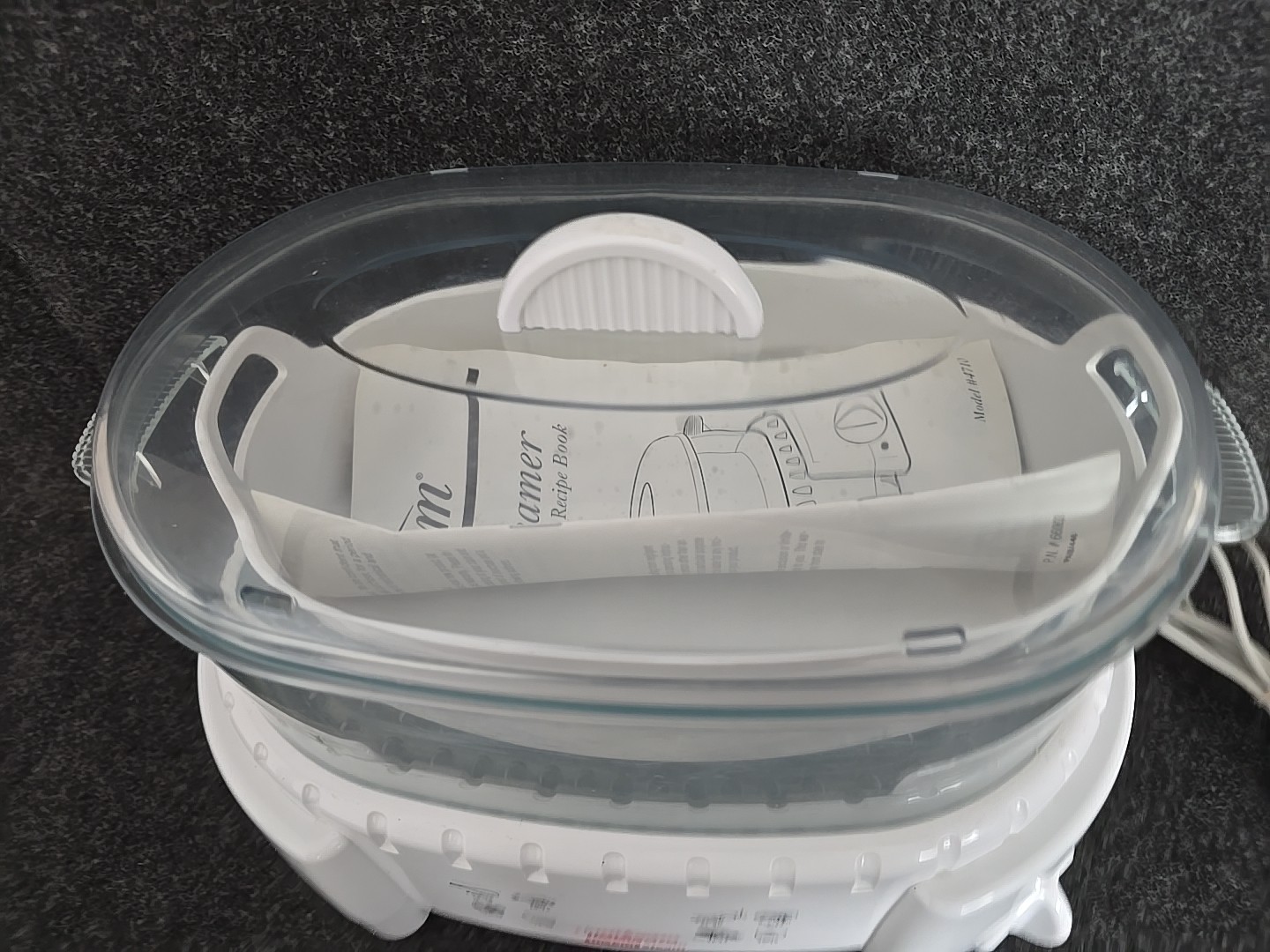 Sunbeam Instant Steam Food and Veggie Steamer Model 4710 White Tested Healthy