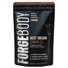 FORGEBODY Beef Organ Complex 60 Capsules   Grass Fed Beef Organ Supplement