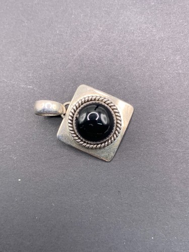 Artie Yellowhorse Black Onyx Pendant