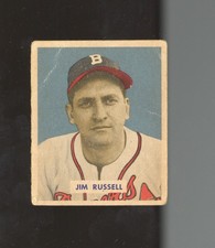 1949 Bowman #235 Jim Russell