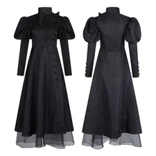 Wicked Cosplay Witches Costume Elphaba Black Dress Women's Outfit