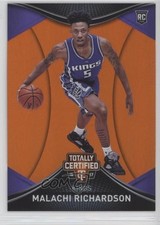 2016 Panini Totally Certified Rookies Orange 10/60 Malachi Richardson #116 8f4