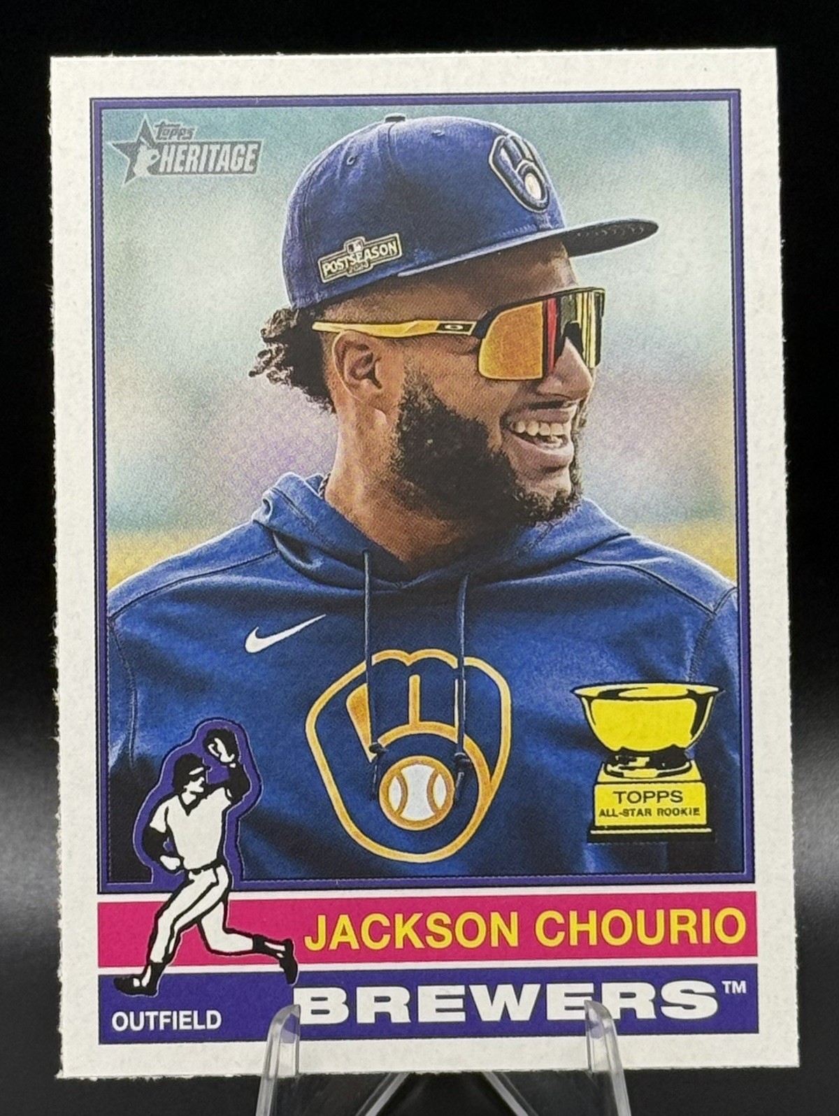 2025 Topps Heritage Jackson Chourio Image Variation #106 Rookie Cup Brewers