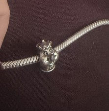 Chamilia 925 Sterling Silver Mrs Potts teapot beauty the beast bracelet charm 