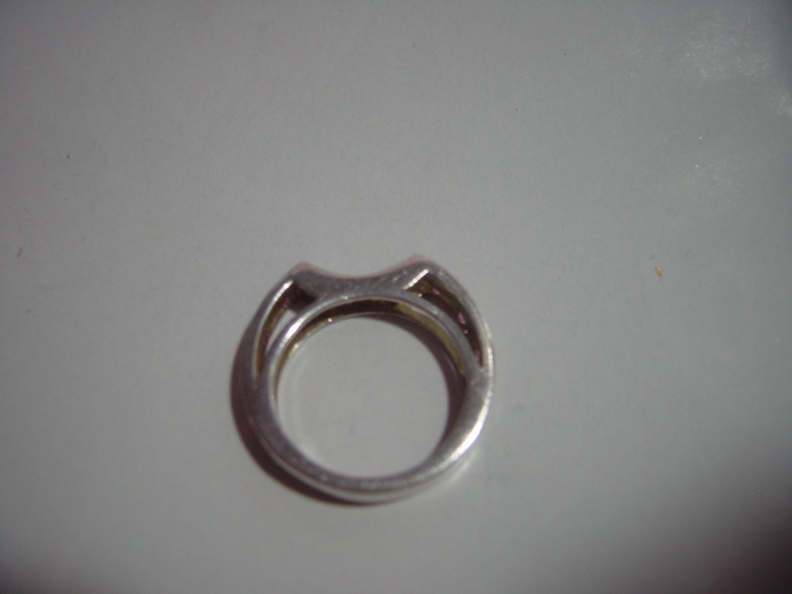 VINTAGE SOLID SILVER RING-UNUSUAL DESIGN-SPARKLIN… - image 11